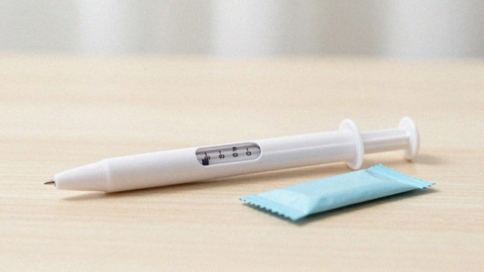 Jak odmierzyć 0,5 mg z wstrzykiwacza 1 mg?