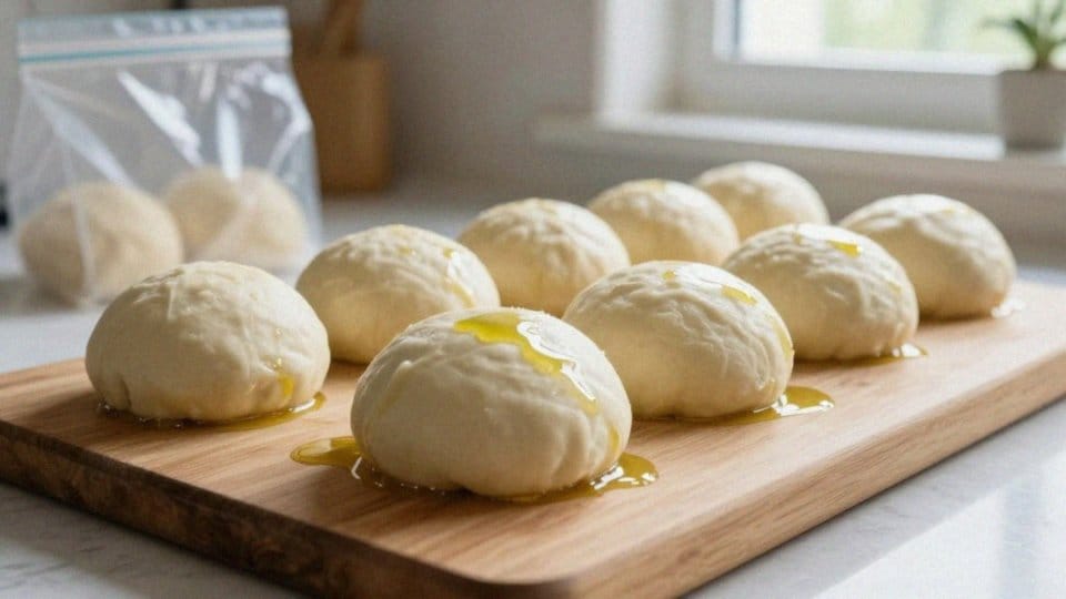 Kiedy porcjować i natłuścić kulki ciasta?