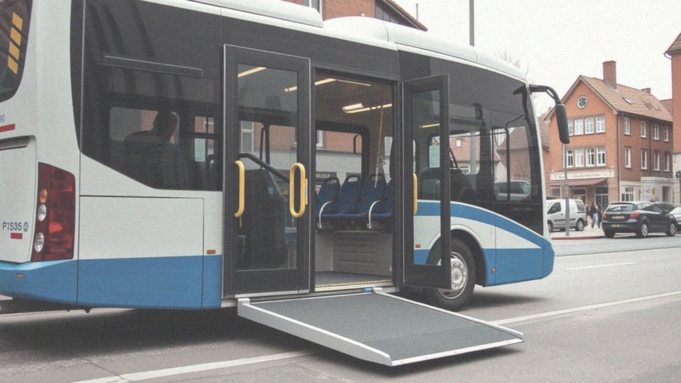 Jak bus z silnikiem benzynowym jest przystosowany do przewozu osób niepełnosprawnych?