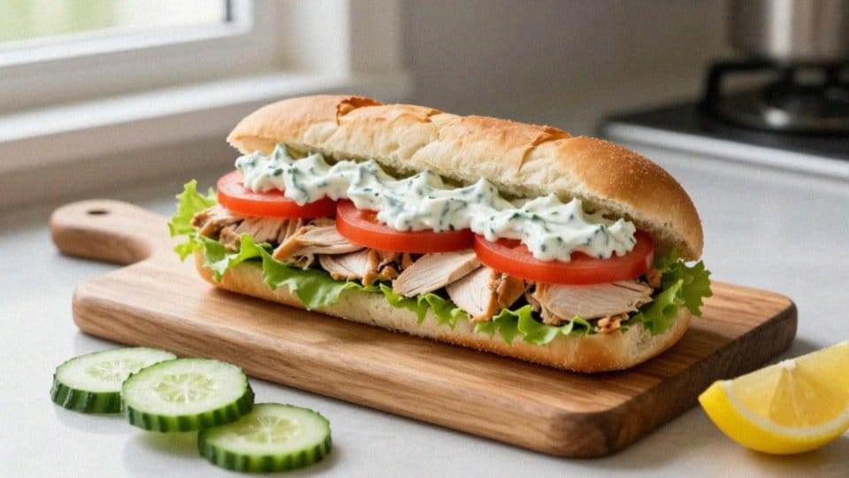 Jak podawać bułki z kurczakiem i tzatziki?