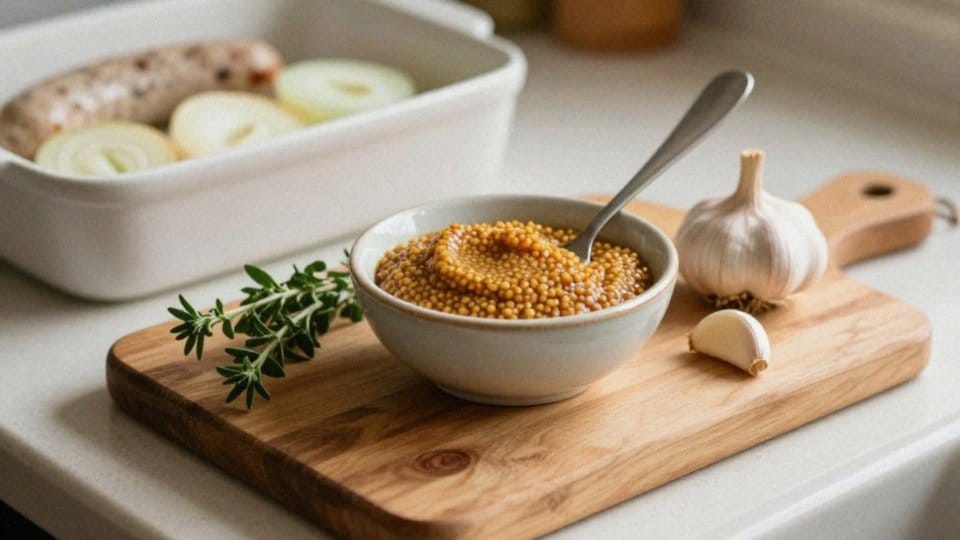 Jak przyprawić białą kiełbasę musztardą?