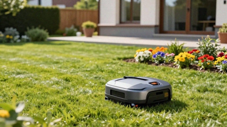W jaki sposób robot koszący nawiguje po trawniku?