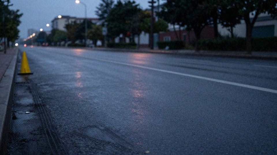 Jak ustala się winę przy potrąceniu pieszego poza pasami?
