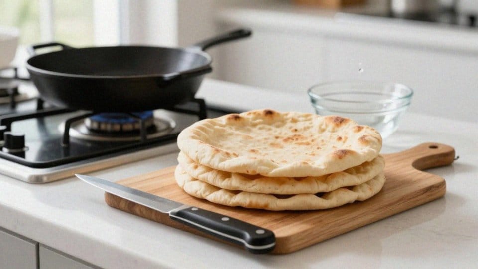 Jak prawidłowo podgrzać i naciąć chlebek pita?