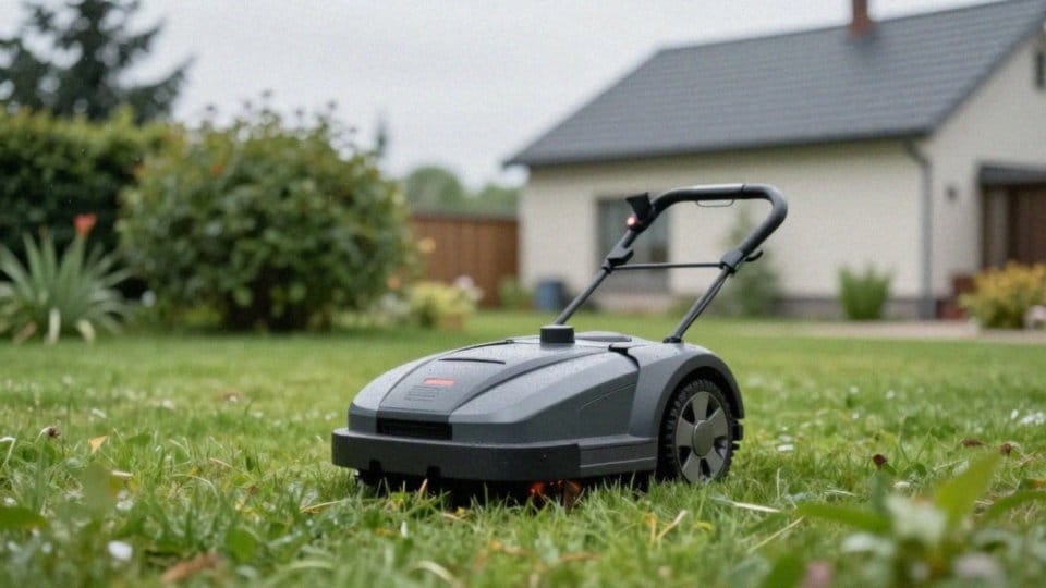 Czy robot koszący sprawdza się przy złej pogodzie?