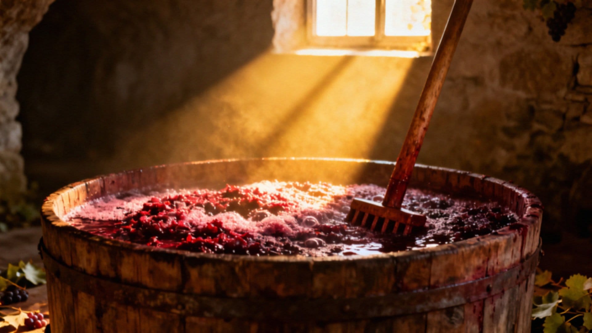 Fermentacja w miazdze winogron — klucz do doskonałego wina